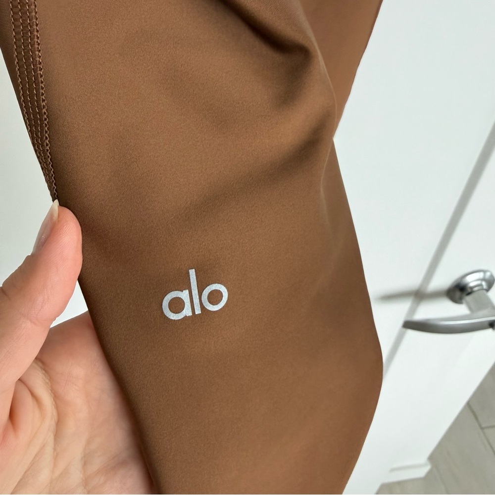 ALO Yoga Brown High-Rise Leggings - Picture 11 of 13